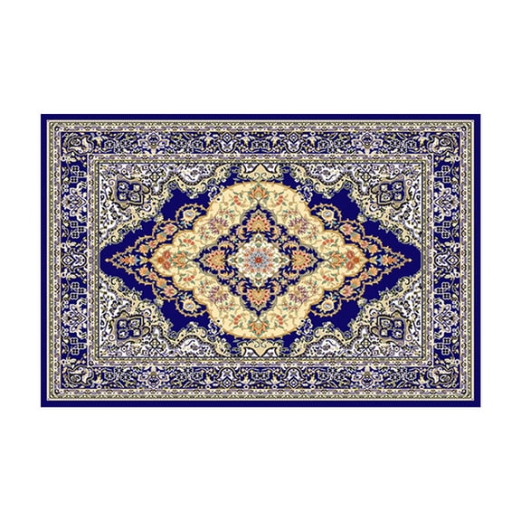 Style Short Velvet Living Room Carpet Bedroom Floor Mat Warm Decorative Machine Washable Thick Comfortable Foot Mat for Home