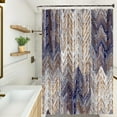 thumbnail image 1 of Style Shower Curtain Grunge Old Blue Brown Arrow Geometric Pattern Shower Curtains for Modern Artistic Bathroom Waterproof Fabric Decor Set with Hooks, 72W x 72H Inch, 1 of 6