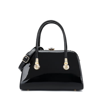 Mini Morgan Bag, Brown Croc | Top Handle Bag