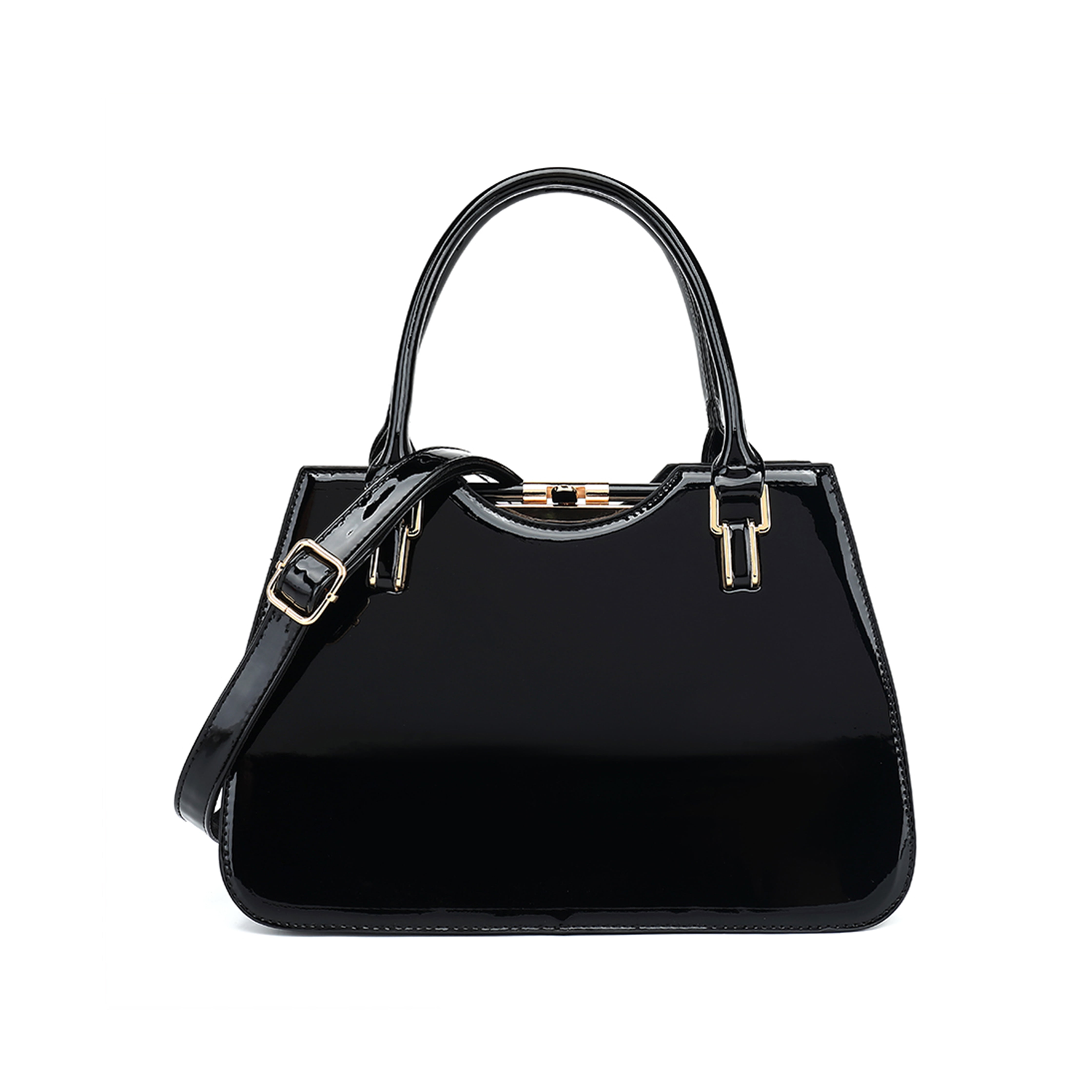 Jimmy Choo Romana Black Patent Bag