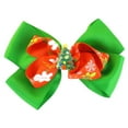 thumbnail image 1 of Style Transformer Christmas Red & Green Ribbon Hair Bow - 1 Pc., 1 of 2