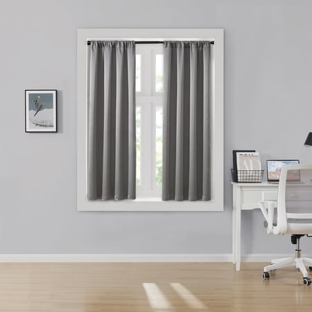 STYLE U 3-PIECE TENSION ROD AND GREY SOLID...