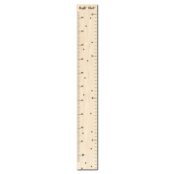 Style Wooden Kids Growth Chart Ruler For Boys And