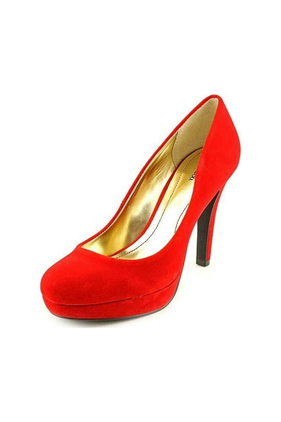 Style&Co Women's Tarah Velvet Platform Pumps in Rouge Size 8
