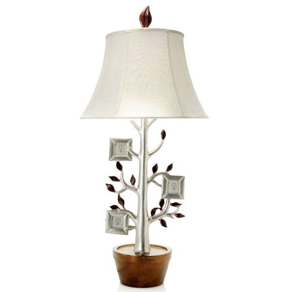 Style at Home with Margie 35" Family Tree Table Lamp w/ 3 Photo Frames