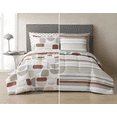 thumbnail image 1 of Style2 Mix & Match 7-Piece Reversible Bed in a Bag Comforter Set with Sheets, Terracotta, King, 1 of 16