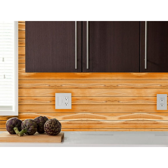 Style6 36" x 18" Faux Wood Wall Paper Wall Mural