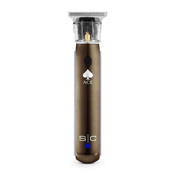 StyleCraft Ace Cordless Facial Hair Trimmer with High-Speed Rotary Motor, Adjustable Stainless Steel Blade and Rechargeable USB-C Charging Cable