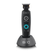 Stylecraft Saber Professional Full Metal Body Digital Brushless Motor Cordless Hair Trimmer, Precision Black