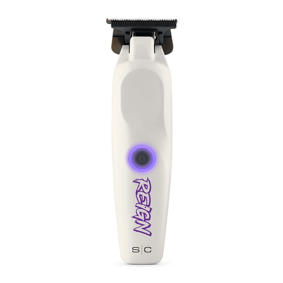 StyleCraft Reign Professional Hair Trimmer featuring EON Digital Brushless Motor, USB-C Recharge, and Lithium-Ion Battery Designed by Barbers for Precision Beard and Hair Grooming, White