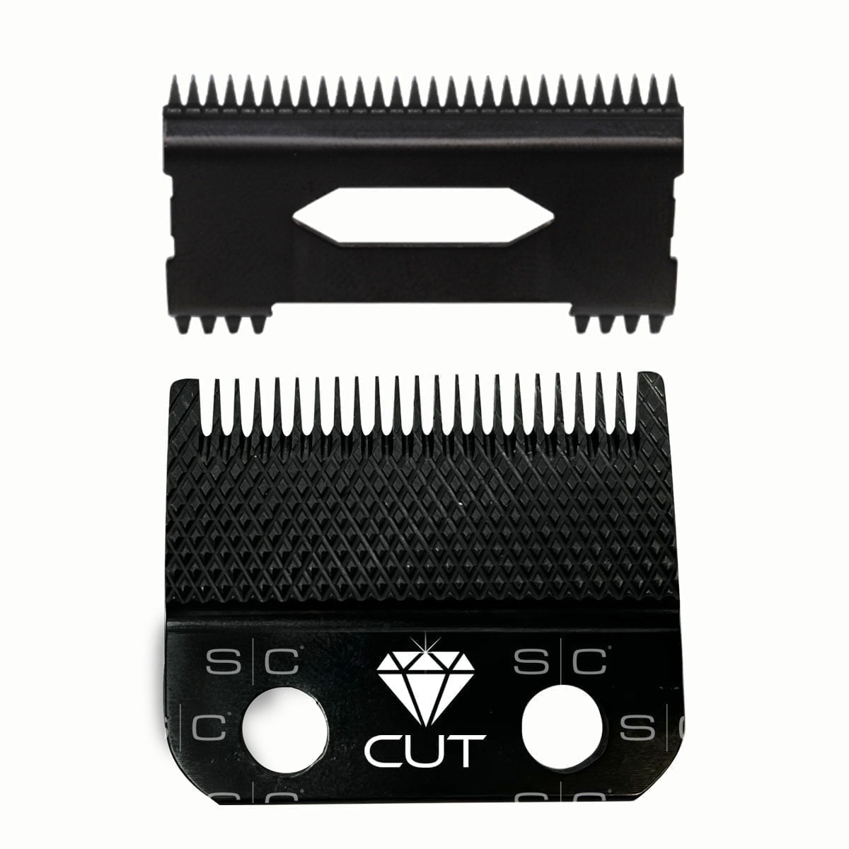 StyleCraft Replacement Diamond Cut Fixed Fade Hair Clipper Blade with Shallow Tooth 2.0 Moving Cutter Set