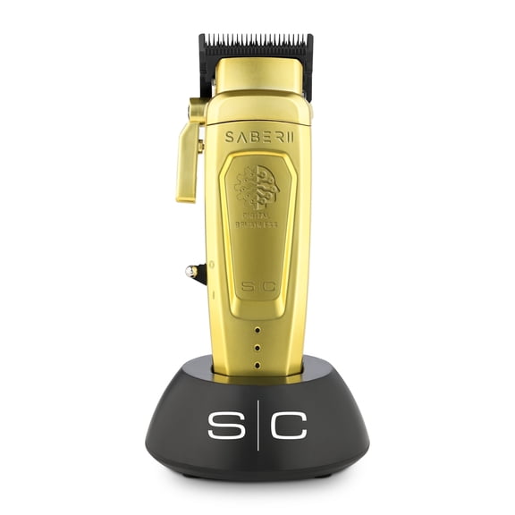 StyleCraft Saber II Professional Full Metal Body High-Torque Digital Brushless Motor Cordless Hair Clipper