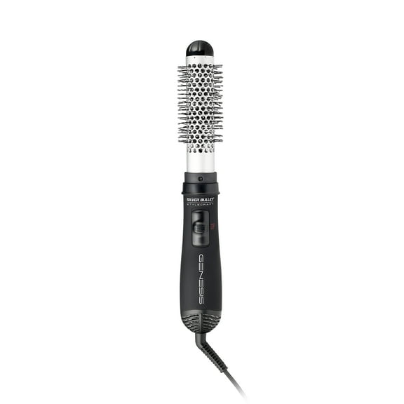 StyleCraft Silver Bullet Genesis 1.25 Inch Round Hot Brush Hair Styler, Black