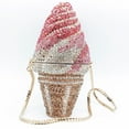 thumbnail image 1 of StyleSack Cute Ice Cream Cupcake Rhinestone Clutch - Luxury Twinkling Evening Purse for Women Wedding Party, 1 of 4