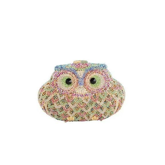 StyleSack Cute Owl Rhinestone Clutch Purse - Luxury Twinkling Evening Bag for Women Wedding Party