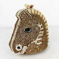 thumbnail image 1 of StyleSack Horse Head Rhinestone Clutch for Women, Sparkling Evening Bag with Detachable Chain & Crystal Accents, 1 of 4