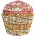 thumbnail image 1 of StyleSack Rhinestone Cupcake Clutch Purse for Women - Evening Bag, Bling Crystal Goblet Purse Luxury Pink Silver, 1 of 6