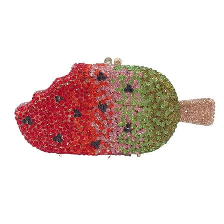 StyleSack Rhinestone Ice Cream Clutch Purse for Women - Novelty Evening Bag Crystal Handbag