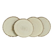 Stylecraft Unfinished Wood Round Small Art/Coaster Set 4 Pieces