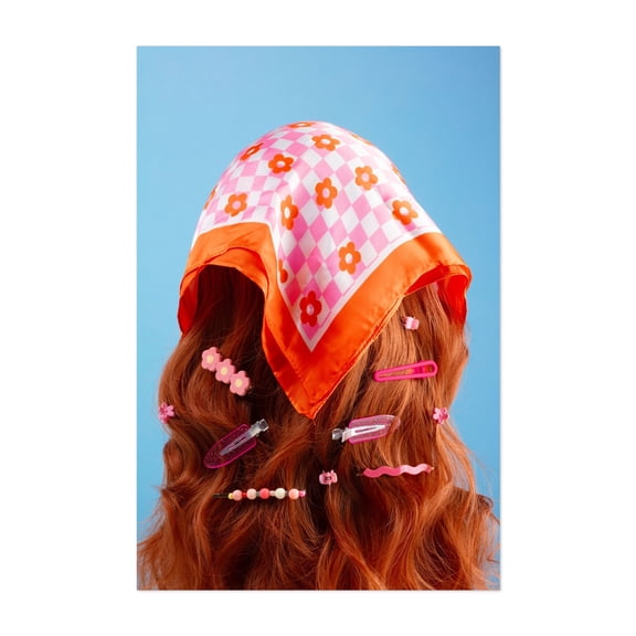 Styled Red Hair with Accessories - Photography Fashion Retro Pop Art Floral Pattern Modern Art Vintage Unframed Wall Art Print 4 x 6 inches