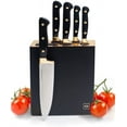 thumbnail image 1 of Styled Settings Black and Gold Knife Set with Knife Block and Sharpener, 1 of 8