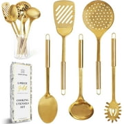 Styled Settings Gold Stainless Steel Cooking Utensils Set