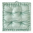 thumbnail image 1 of Stylehouse Home Decor 20" Velvet Sea Blue Floor Pillow for Adults, 1 of 8
