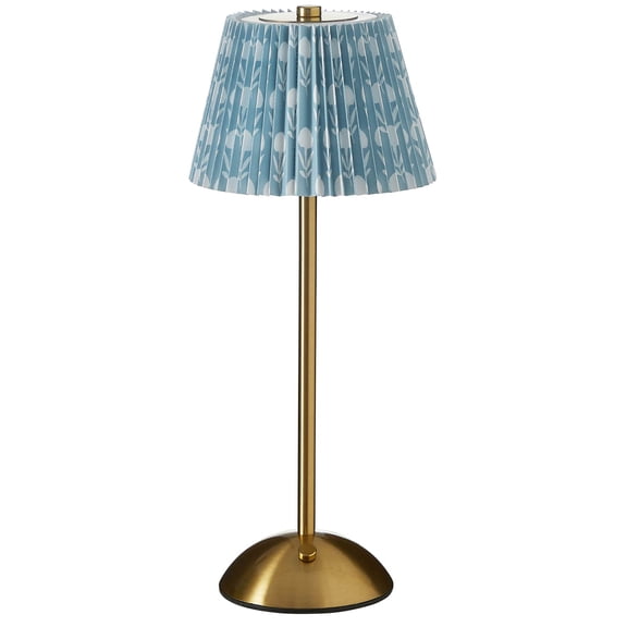 Home Decor Collection Blue Floral Rechargeable LED Table Lamp