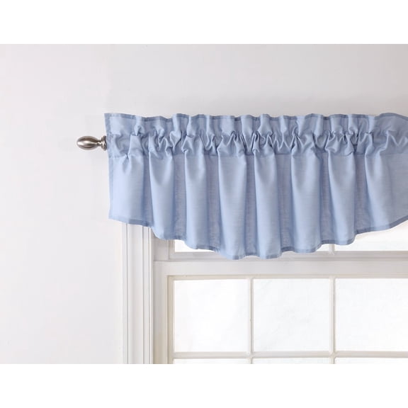 Stylemaster Renaissance Home Fashion Emery Lined Insert Valance, 60-Inch by 16-Inch, Sky