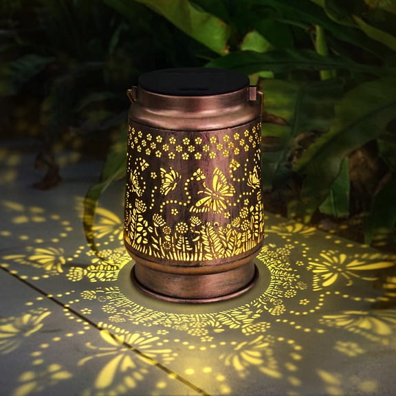 Styleonme Butterfly Lover Solar Light, Mother's Day Lantern Gift for Women Mom Grandma Sister, Hanging Image Butterflys Lanterns, Yard Corridor Garden Decor, Thanksgiving Day, Birthday Gifts C99