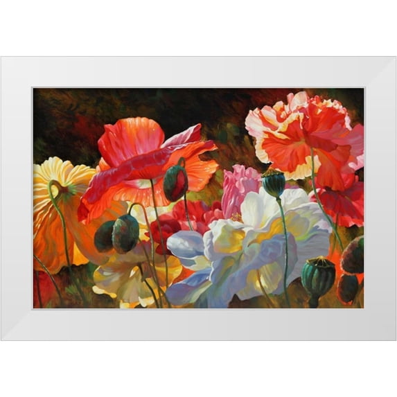 Styles, Emma 18x13 White Modern Wood Framed Museum Art Print Titled - Summer Radiance