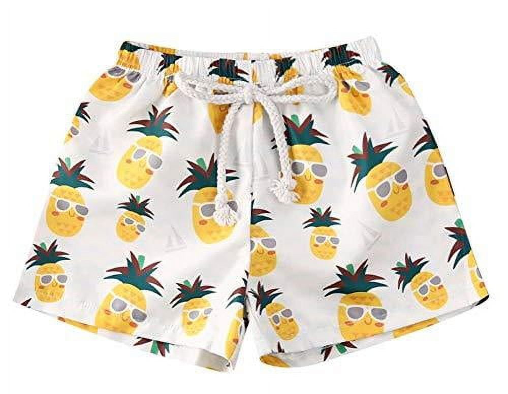 Boys pineapple deals swim trunks