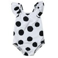 thumbnail image 1 of Styles I Love Baby Toddler Girl Polka Dots Black and White One-Piece Swimsuit Bathing Suit Summer Beach Pool Swimwear (34/4-5 Years), 1 of 9