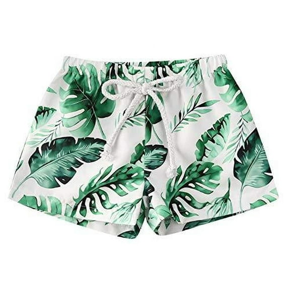 Styles I Love Baby Toddler Tropical Palm Leaves Swim Shorts 12-18 Months