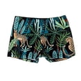 thumbnail image 1 of Styles I Love Father and Son Tropical Leaves Cheetah Swim Shorts Bathing Suit Beach Pool Swim Trunks (Boy, 2XL/5-6 Years), 1 of 4