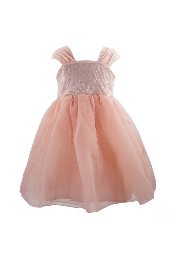 Styles I Love Kid Grils Princess Sequin Tulle Dress Flower Girl Wedding Dresses Special Occasion Formal Outfit (130/5-6 Years)