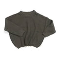 thumbnail image 1 of Styles I Love Unisex Baby Toddler Boys Girls Knitted Crewneck Long Sleeve Solid Pullover Sweater Autumn Winter Cozy Top (Olive, 6 Months), 1 of 6