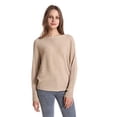thumbnail image 1 of Styles I Love Women Autumn Winter Boat Neck Batwing Sleeve Pullover Knitted Sweater Long Sleeve Loose Top, 1 of 13