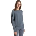 thumbnail image 1 of Styles I Love Women Autumn Winter Boat Neck Batwing Sleeve Pullover Knitted Sweater Long Sleeve Loose Top, 1 of 13