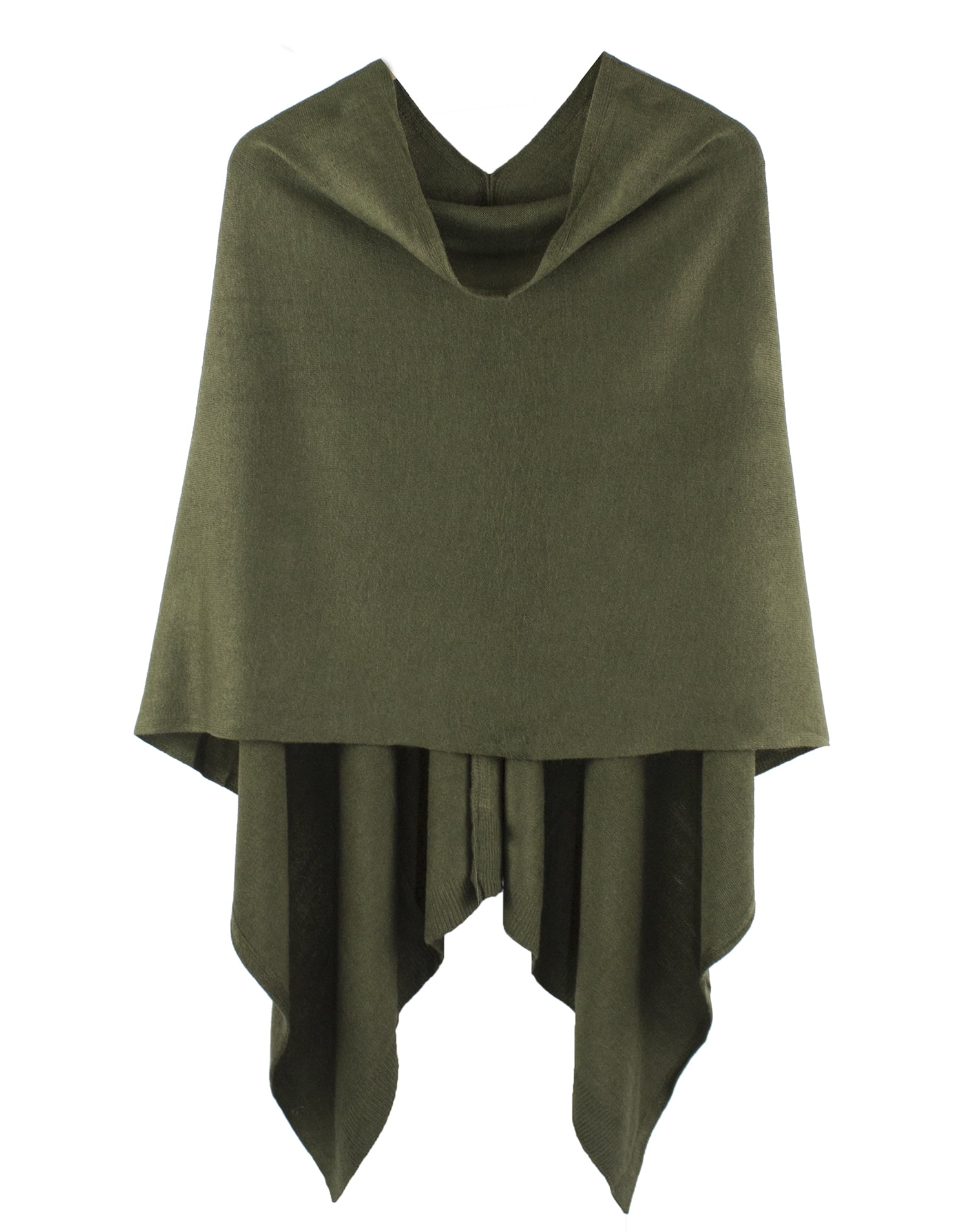 Olive green poncho sweater 2025