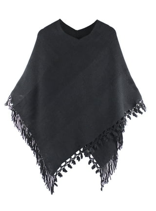 Criss cross solid poncho jumper hotsell