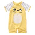 thumbnail image 1 of StylesILove Adorable Unisex Baby Short Sleeve Cotton Romper (90/18-24 Months, Yellow), 1 of 2