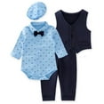 thumbnail image 1 of StylesILove Baby Boys Gentlemen 4-Piece Tuxedo Suit Formal Wear Outfit (80/6-12 Months), 1 of 2