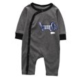 thumbnail image 1 of StylesILove Chic and Fun Animal Character Infant Baby Boy Long Sleeve Cotton Jumpsuit Outfit (70/3-6 Months, Slate Doggy), 1 of 3
