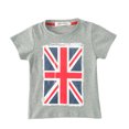 thumbnail image 1 of StylesILove Children American UK Flag Boy Tee Shirt (1-2 Years, UK Flag Grey), 1 of 6