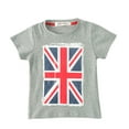 thumbnail image 1 of StylesILove Children American UK Flag Boy Tee Shirt (3-4 Years, UK Flag Grey), 1 of 6