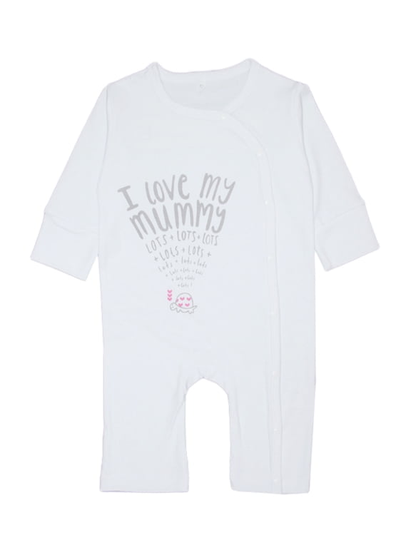 Toddler Cotton I Love My Mummy One-Piece Romper, White, 18-24 Months