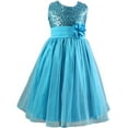 thumbnail image 1 of StylesILove Lovely Sequin Flower Girl Dress, 5 Colors (1-2 Years, Blue), 1 of 3
