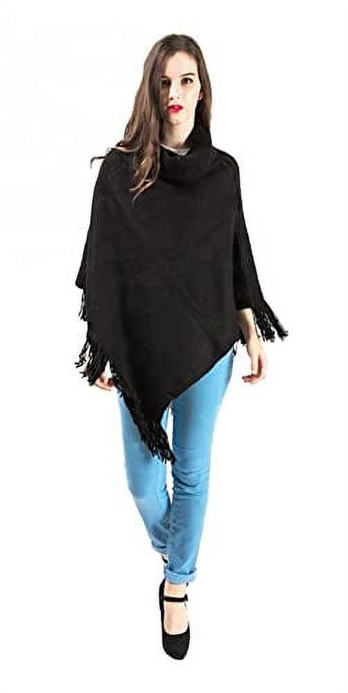 cecilie telle ラウンドネック ポンチョ ブラック 【公式通販】