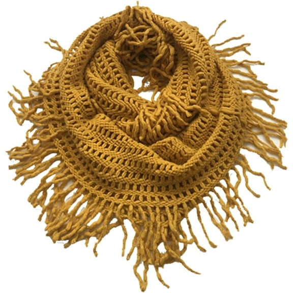 StylesILove Women Cozy Knit Tassel Infinity Loop Scarf - 5 Colors